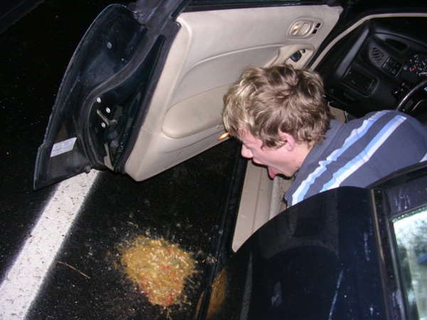 Absynth and quiznos vomit