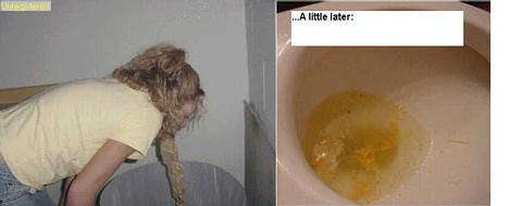 Gril puking hard! vomit