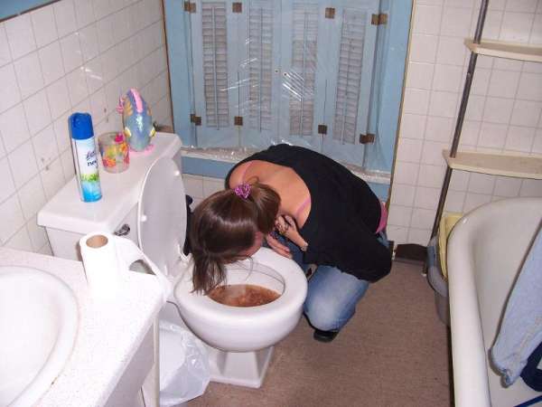 puking vomit
