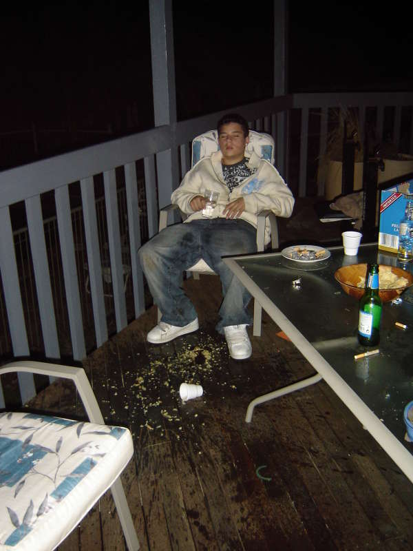 one drink too many! vomit