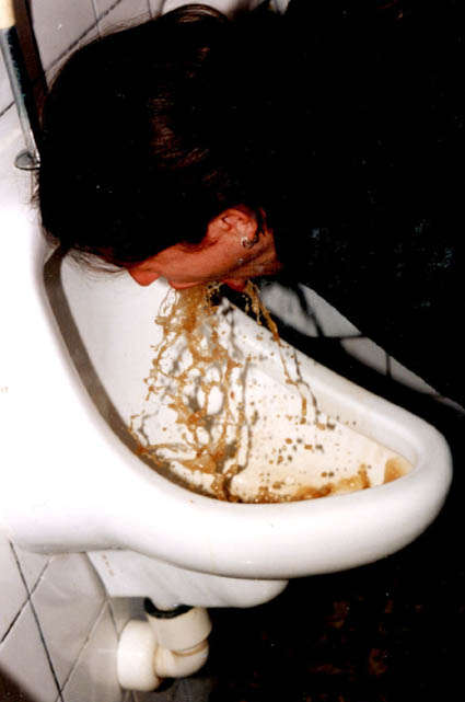 Urinal vomit
