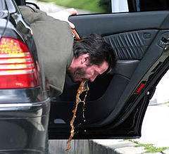 Keanu Heaves vomit