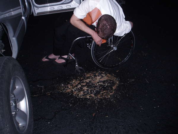Wedding Chair Puke vomit