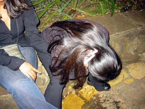 AFTER THE PARTY vomit