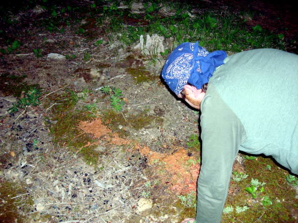 Rosco Loses His Deal in the Woods vomit