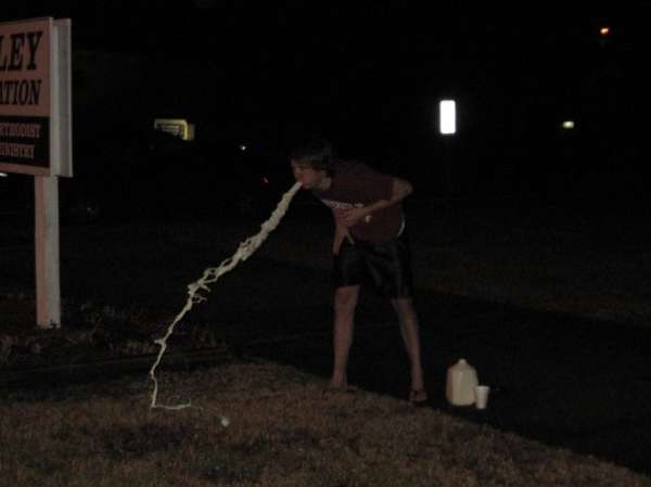 6 Feet of Milk in Vomit Form vomit