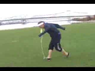 Girl puking while running vomit