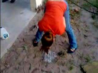 Red shirt first spew vomit