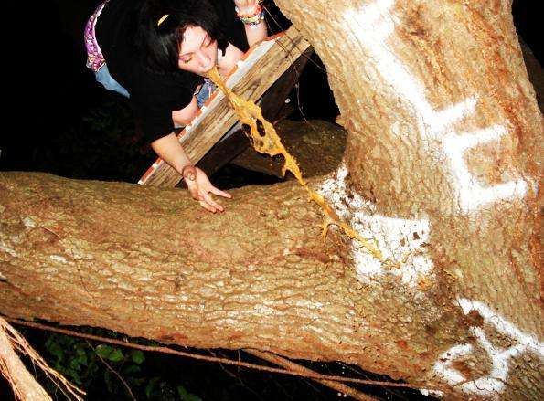 Stupid emo bitch vomit