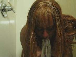 Black girl puking vomit