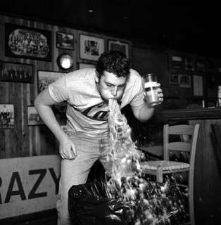 two pitchers later... vomit