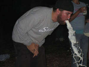 alot o puke.... vomit