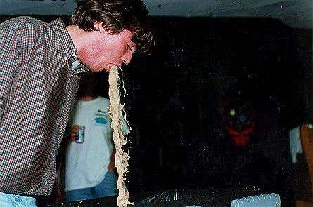 the fountain... vomit