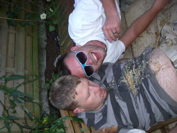 Passed out puke! vomit