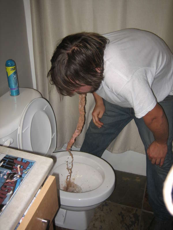 post buffet remorse vomit