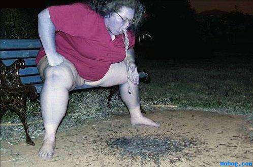 fat chick puking vomit