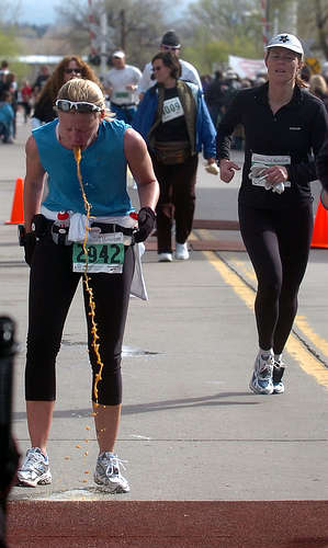 Half Marathon vomit