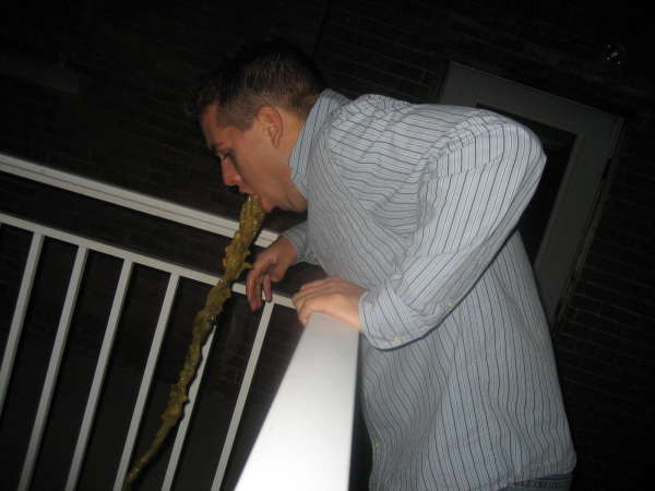 The Pickle King vomit