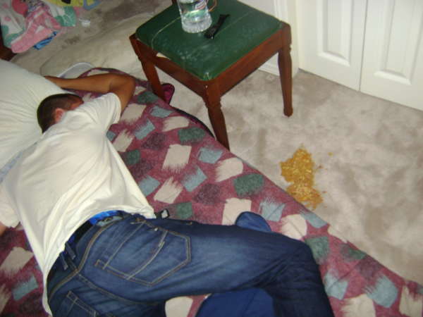 Round 2 of 70's night. vomit