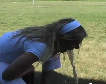 Caitlin spews 1 vomit