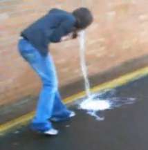 Gallon girl spew #1 vomit