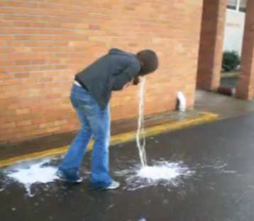 Gallon girl spew #2 vomit