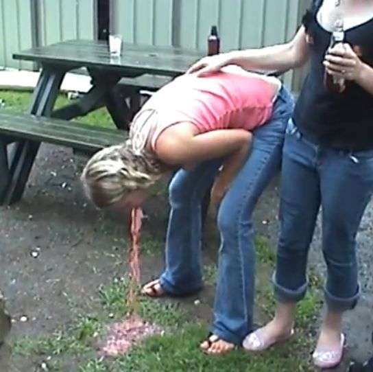 Delightful expulsion vomit