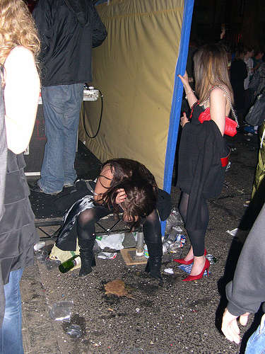 How long was that inside her stomach? vomit