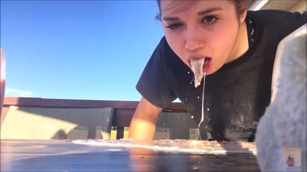 Milk Challenge Fail 3 vomit
