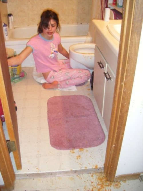 She didn't make it vomit