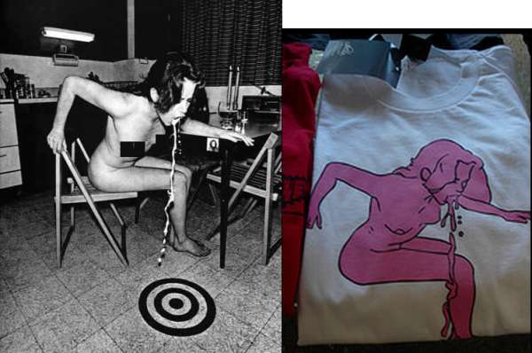 Classic vomit photo makes it onto a t-shirt vomit