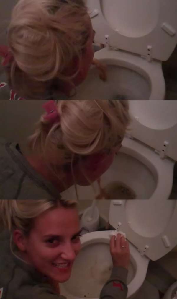 Katie upchucks vomit