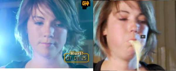 Megan from "Hurl!" vomit