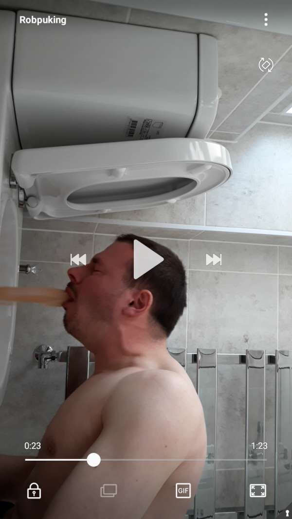 Robert puking vomit