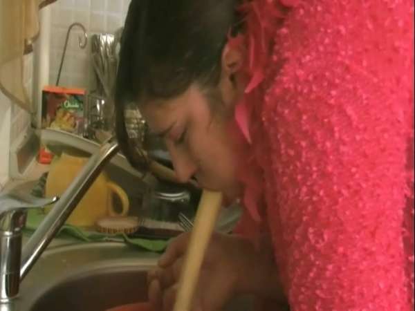 Into the kitchen sink vomit