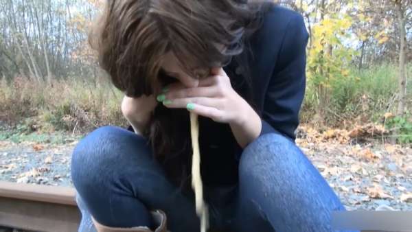 Does she really think we can't see? vomit