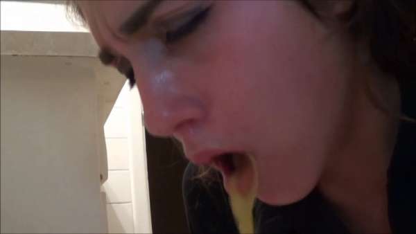 Her pukehole in action vomit