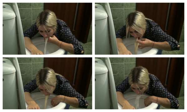 Kylee induces her vomiting vomit