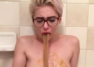 All down her front vomit