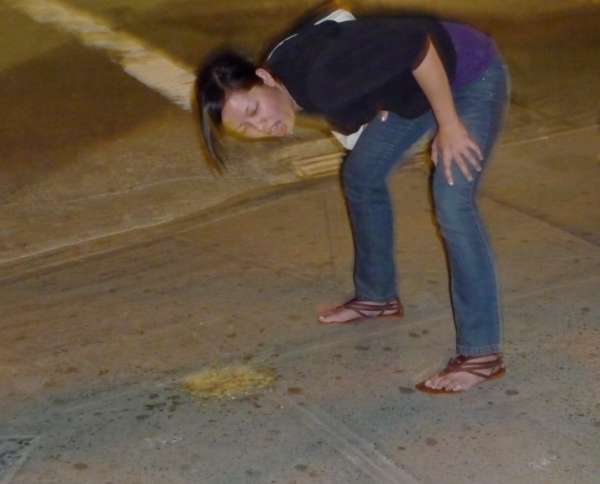 Betsy can't make the toilet vomit