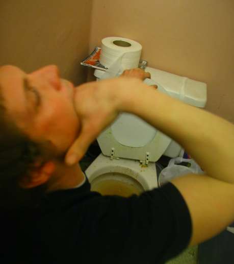 Jason puts an end to his nausea vomit