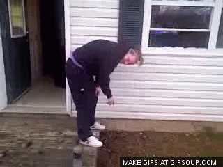 College girl induces animated vomit