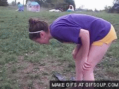 Cute banana puke animated vomit