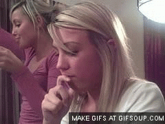 Hannah puke animated vomit