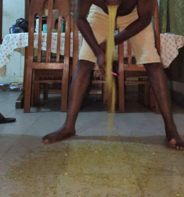 Big puke in the living room 2 vomit