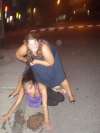 Girl helping some asian chick as she pukes ;D .... !! vomit