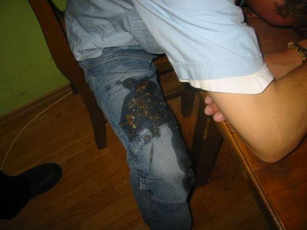 puked in disco "the Arena" in prague vomit