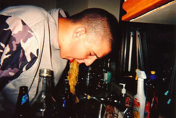 Too much St. Ides... vomit