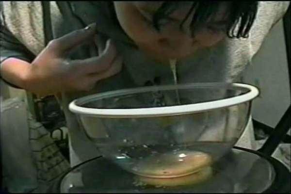 beautiful girl vomit