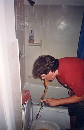 Perfect Timing! vomit